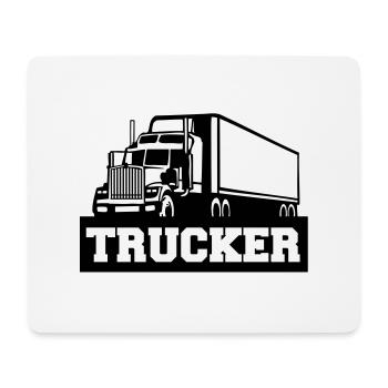 trucker_t1 - Mousepad (Querformat) - Weiß - Vorne