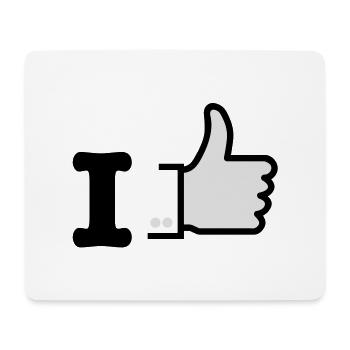 I like deluxe - Mousepad (Querformat) - Weiß - Vorne