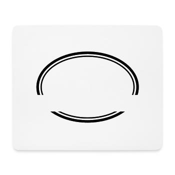 Kreis offen - Mousepad (Querformat) - Weiß - Vorne