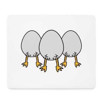 Chick In Egg Crew - Mouse Pad (horizontal) - white - Front