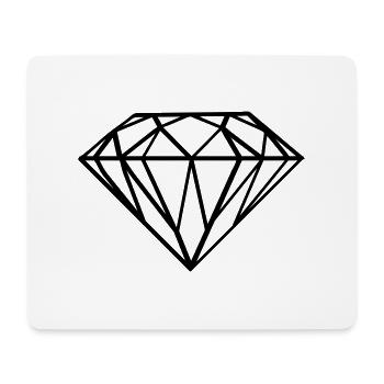 diamant - Mousepad (Querformat) - Weiß - Vorne