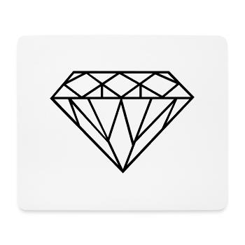 Diamond - Mouse Pad (horizontal) - white - Front