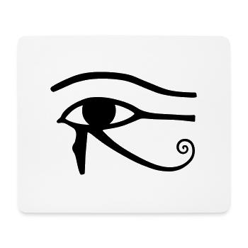 HorusAuge Horus egypt retro vintage symbol - Mousepad (Querformat) - Weiß - Vorne