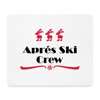 apres ski - Mouse Pad (horizontal) - white - Front