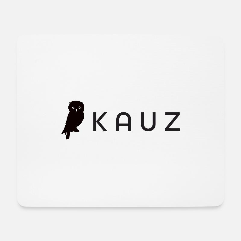 Kauz - Mousepad (Querformat) - Weiß