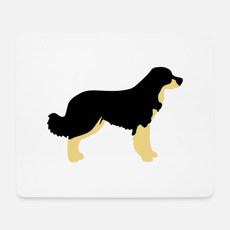Hovawart Vektor - Mousepad (Querformat) - Weiß