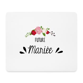 Future mariée - Tapis de souris (format paysage) - blanc - Devant