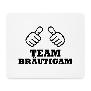 Team Bräutigam - Mousepad (Querformat) - Weiß - Vorne