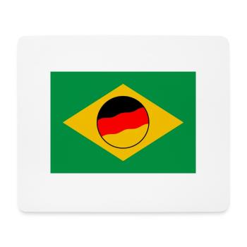 Deutschland Brasilien - Mousepad (Querformat) - Weiß - Vorne