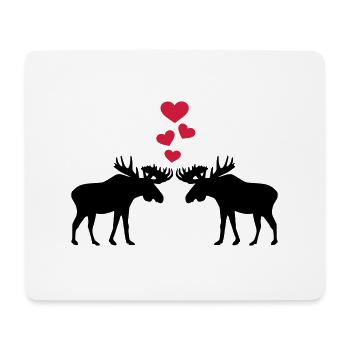 Elks - Mouse Pad (horizontal) - white - Front