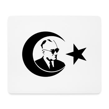 Ay yildiz Atatürk - Mousepad (Querformat) - Weiß - Vorne
