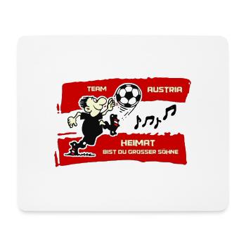 Österreich Fußball - Mousepad (Querformat) - Weiß - Vorne