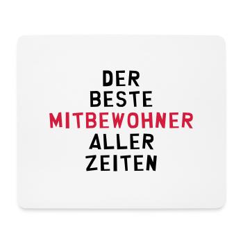 Mitbewohner Mitbewohnerin Freund Freundschaft Nähe - Mousepad (Querformat) - Weiß - Vorne