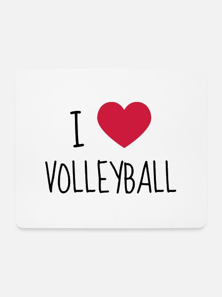 Volleyball - Volley Ball - Volley-Ball - Sport - Tapis de souris (format paysage) - blanc