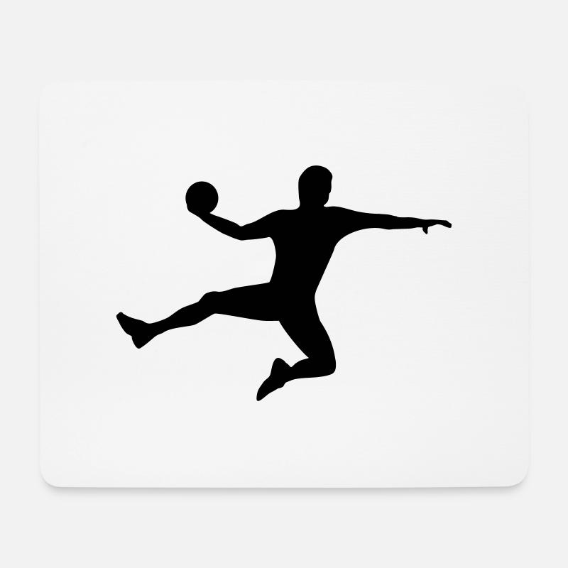 Handball - Mousepad (Querformat) - Weiß
