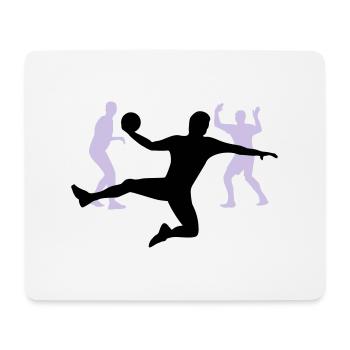 Handball - Tapis de souris (format paysage) - blanc - Devant