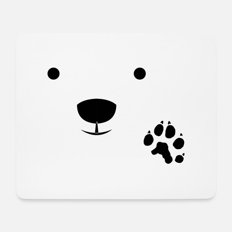 Polar Bear - Mousepad (Querformat) - Weiß
