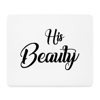 His beauty - Mouse Pad (horizontal) - white - Front