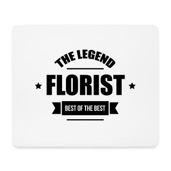 Florist / Flower / Floristin / Fleur / Fleuriste - Mouse Pad (horizontal) - white - Front