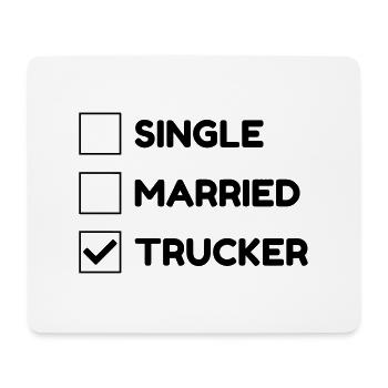 Trucker LKW Fahrer Routier Truck Camion Transport - Mouse Pad (horizontal) - white - Front