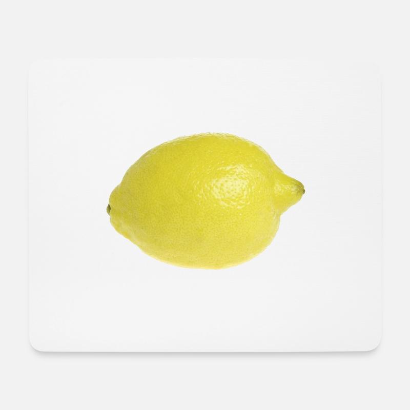 Zitrone - Mousepad (Querformat) - Weiß