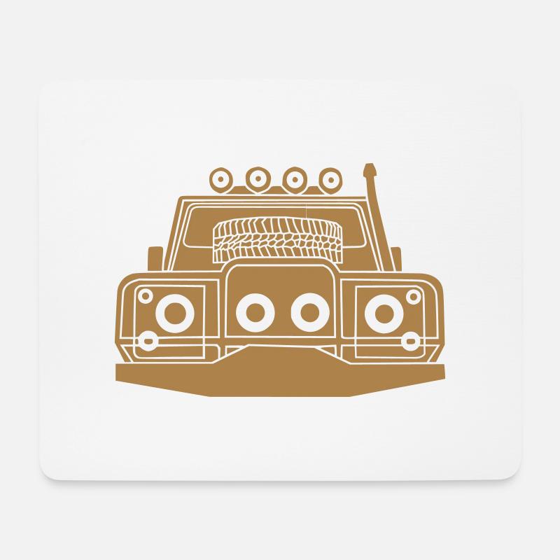 LR-Verteidiger - Mousepad (Querformat) - Weiß