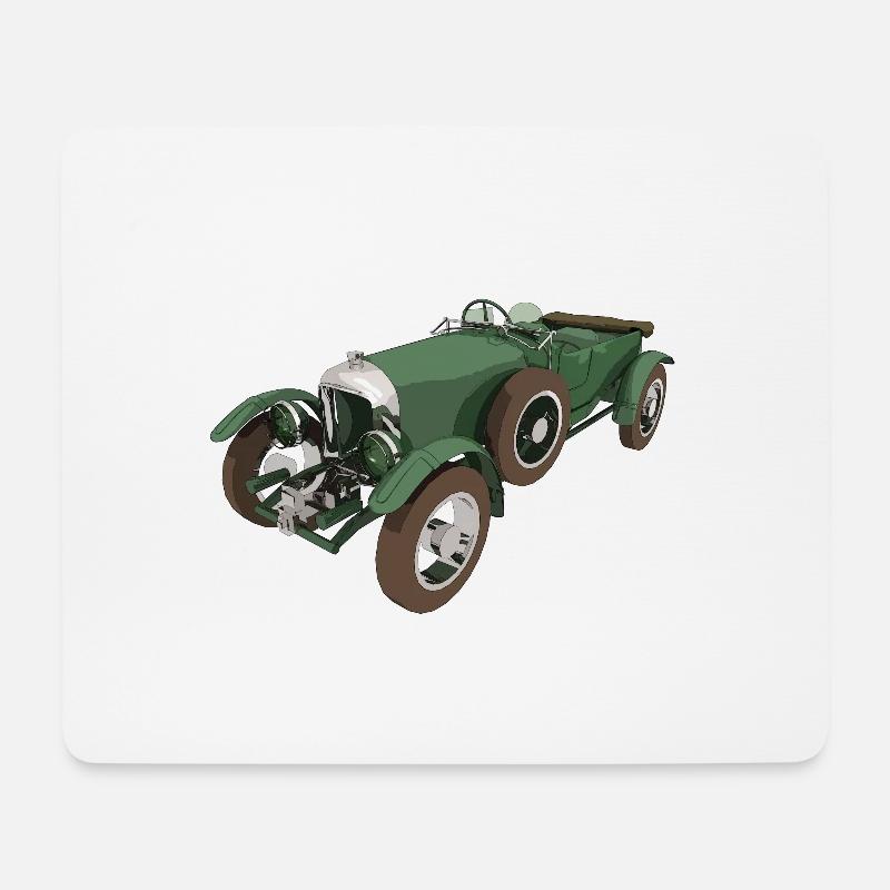 Nice classic car, car, car - Mouse Pad (horizontal) - white