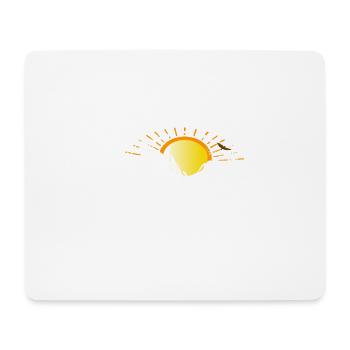 Magnifique coucher de soleil dans les montagnes - Tapis de souris (format paysage) - blanc - Devant