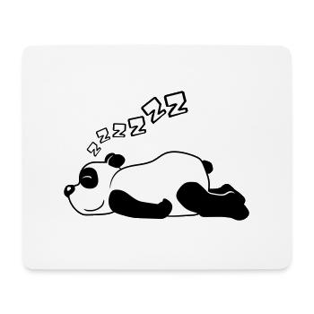 ZZZZZZ Panda Baer - Mousepad (Querformat) - Weiß - Vorne