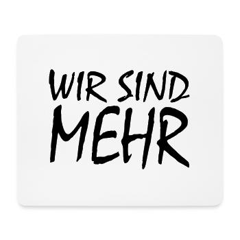 WIR SIND MEHR - Mousepad (Querformat) - Weiß - Vorne