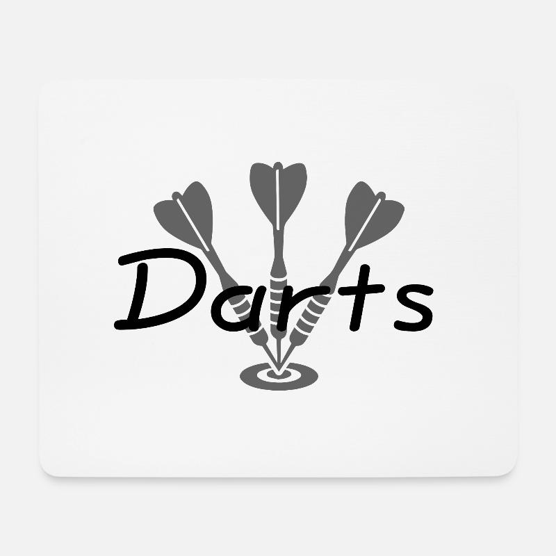Darts - Mousepad (Querformat) - Weiß