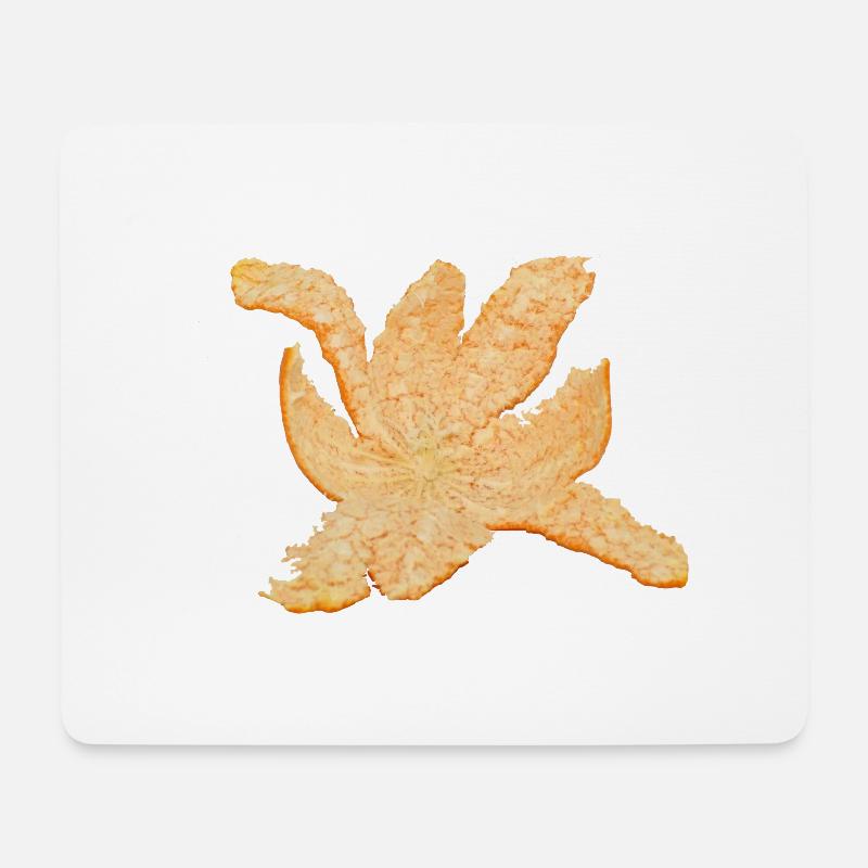 Orangenschale - Mousepad (Querformat) - Weiß