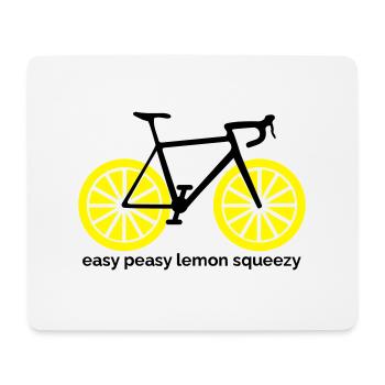 Easy peasy lemon squeezy - Mousepad (Querformat) - Weiß - Vorne