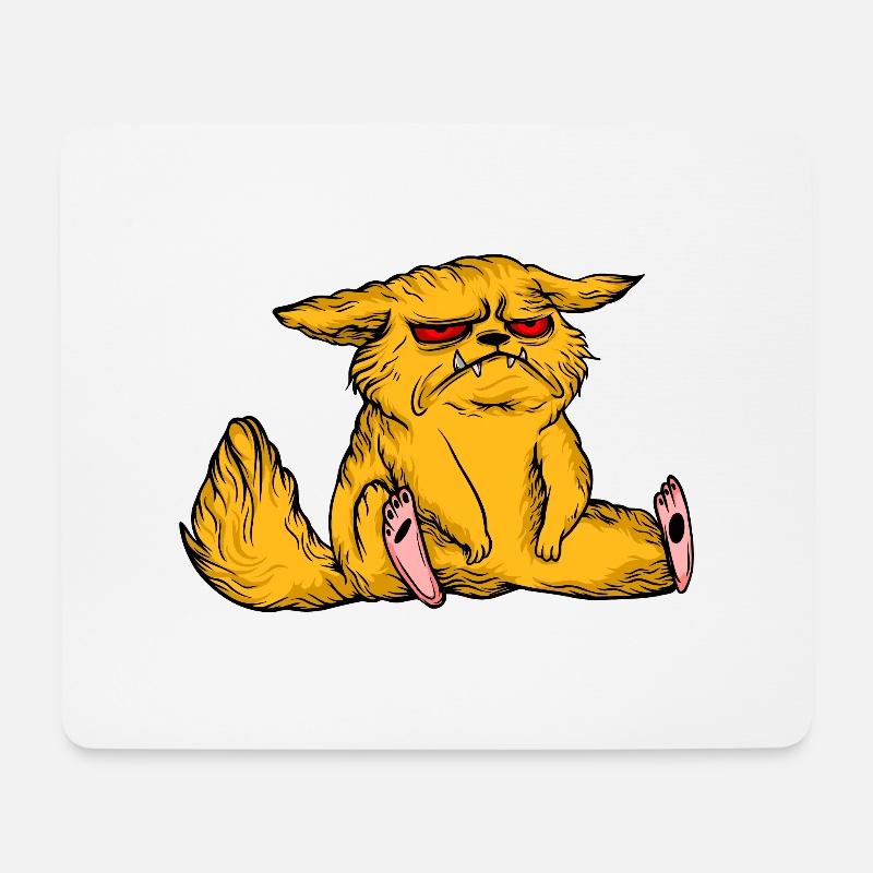 Lustige Katzen 1 - Mousepad (Querformat) - Weiß