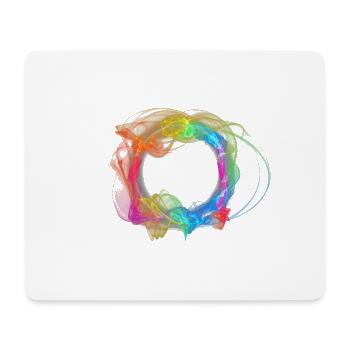 Arc-en-ciel Anneau de feu - Tapis de souris (format paysage) - blanc - Devant