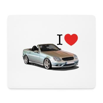 I Love SLK 32 - Mouse Pad (horizontal) - white - Front