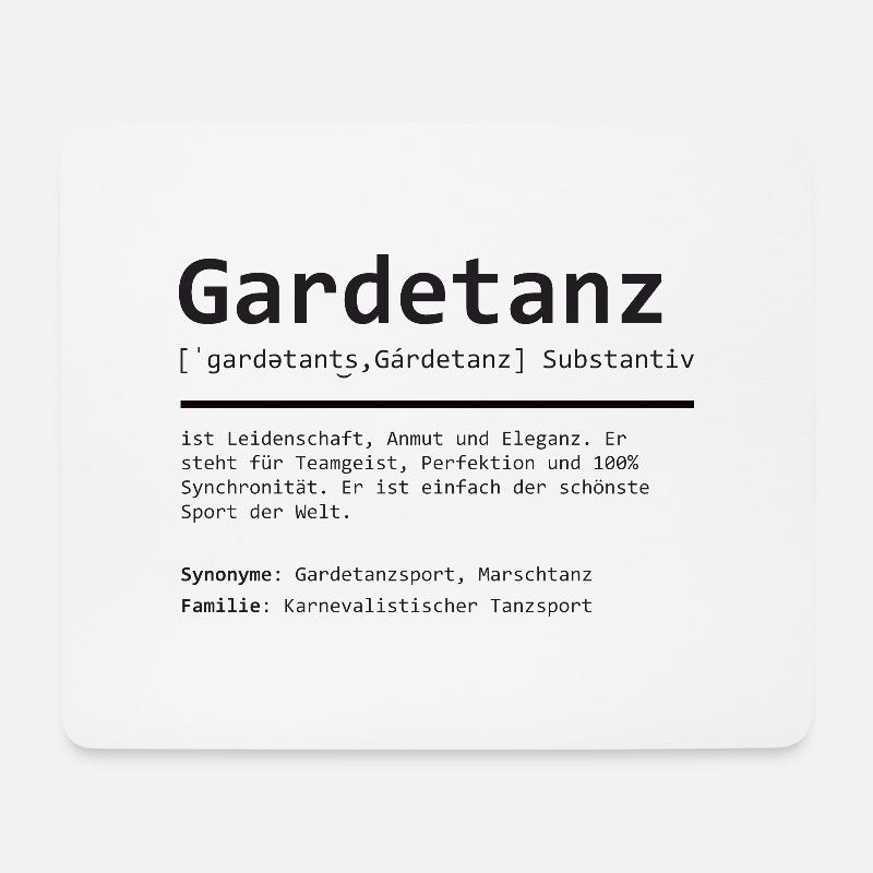 Gardetanz | Definition | Grammatik - Mousepad (Querformat) - Weiß