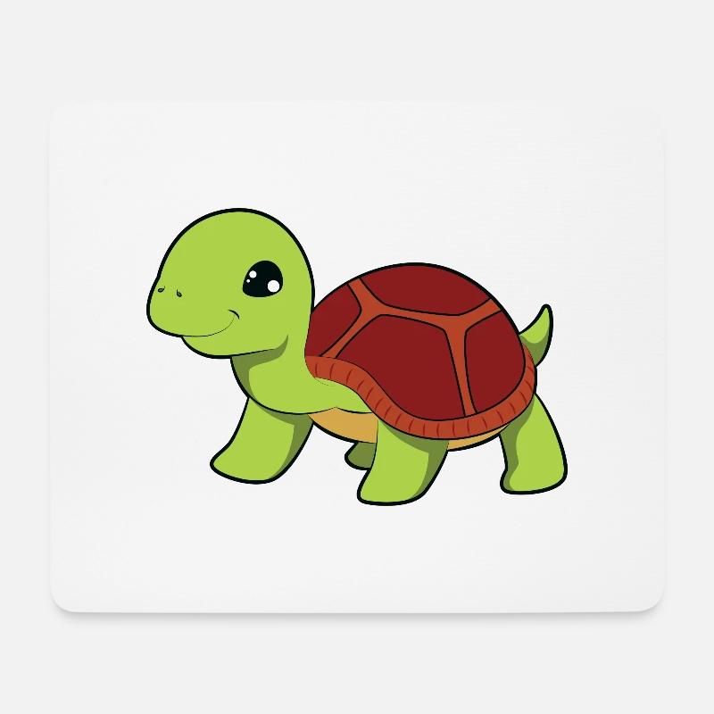 Schildkröte - Mousepad (Querformat) - Weiß