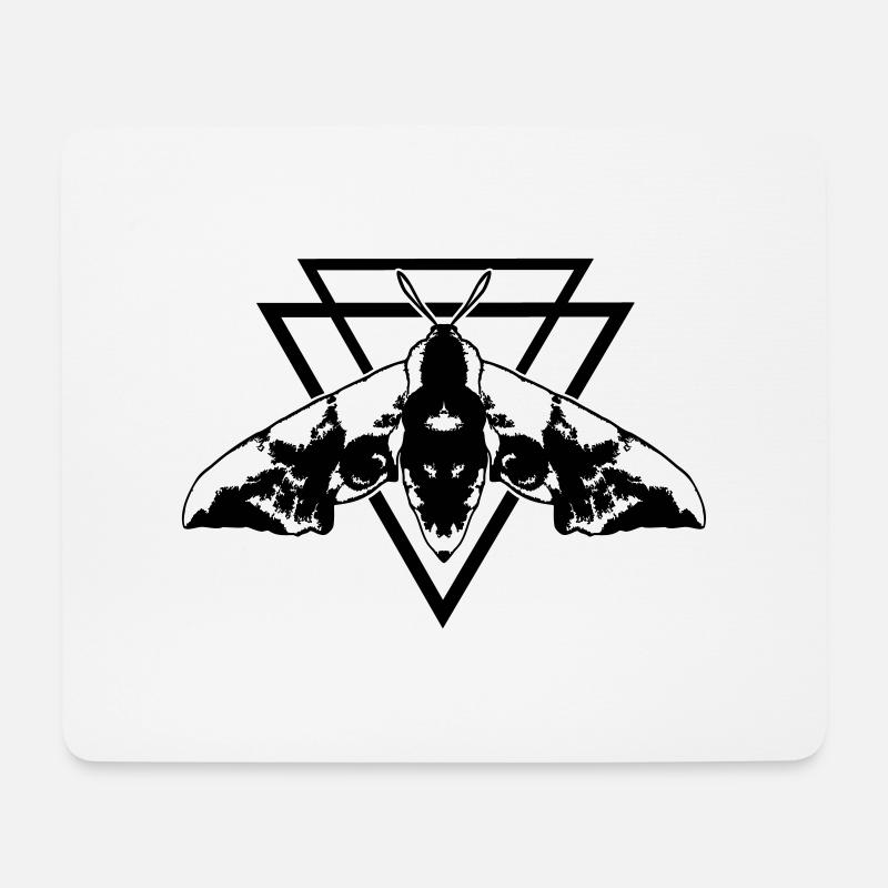 Nachtfalter - Mousepad (Querformat) - Weiß
