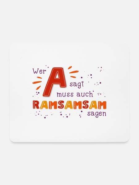 Aramsamsam - Mousepad (Querformat) - Weiß