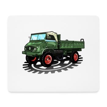 Unimog - Oldtimer - Offroad - Universal motor device - Mouse Pad (horizontal) - white - Front