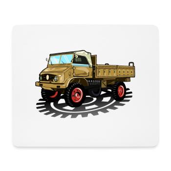Unimog - Oldtimer - Offroad - Universal motor device - Mouse Pad (horizontal) - white - Front