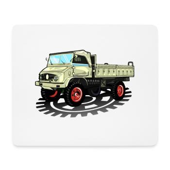 Unimog - Oldtimer - Offroad - Universal motor device - Mouse Pad (horizontal) - white - Front