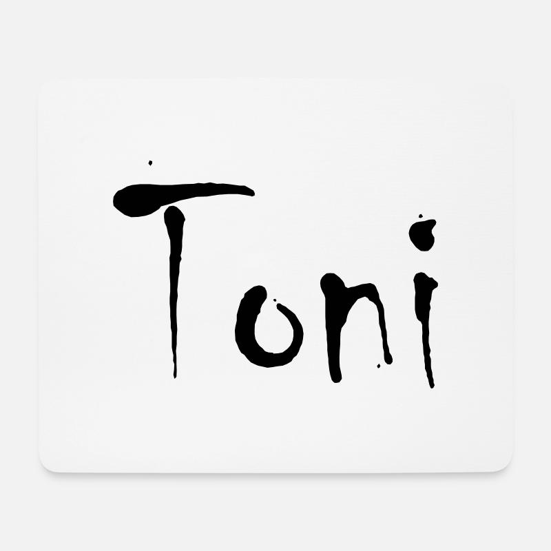 Toni - Mousepad (Querformat) - Weiß
