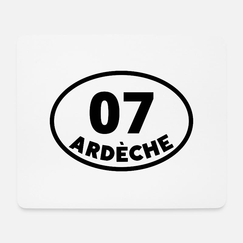 07 ardèche - Tapis de souris (format paysage) - blanc