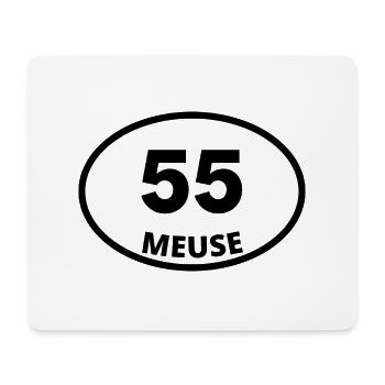 55 meuse - Tapis de souris (format paysage) - blanc - Devant