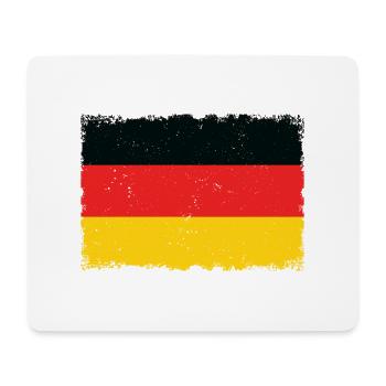 Grunge German flag - Mouse Pad (horizontal) - white - Front