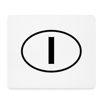 I - Tapis de souris (format paysage) - blanc - Devant