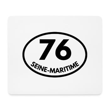 seine-maritime - Tapis de souris (format paysage) - blanc - Devant