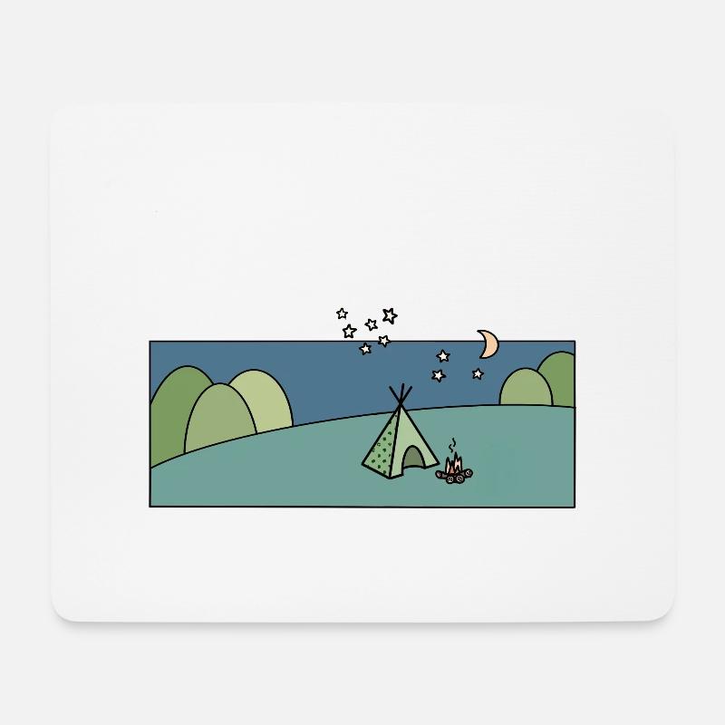 Sternbild Löwe - Mousepad (Querformat) - Weiß